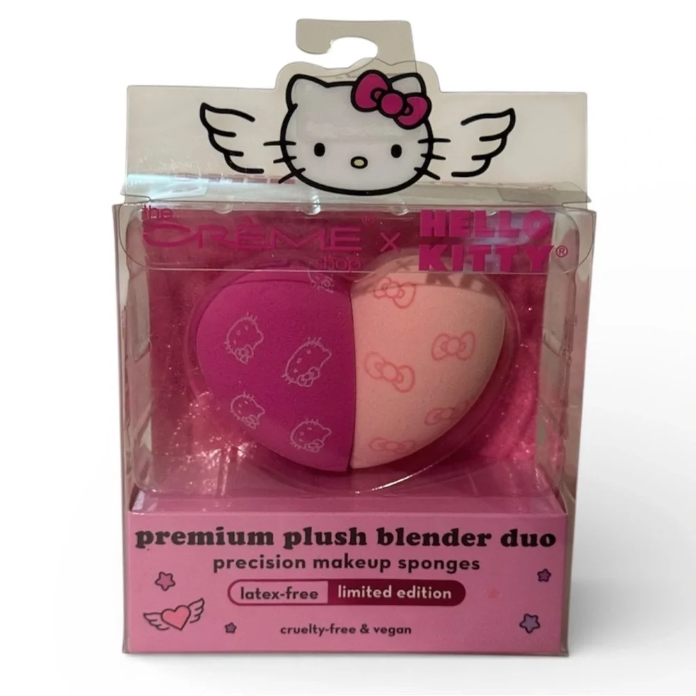 The Crème Shop x Hello Kitty Limited Edition Premium Plush Makeup Blender Duo